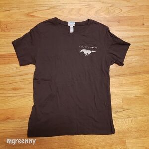 Ford Mustang Women's Brown Tee Shirt